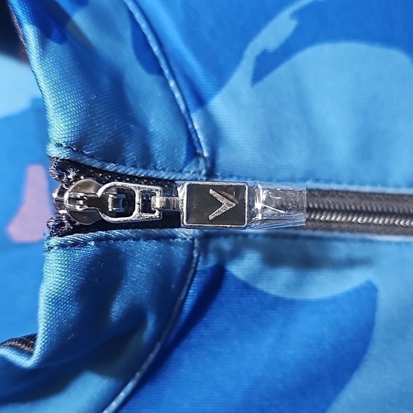 Callaway Blue Sea Star Sleeveless Mock Neck Dress Size Small NWT - Picture 4 of 9